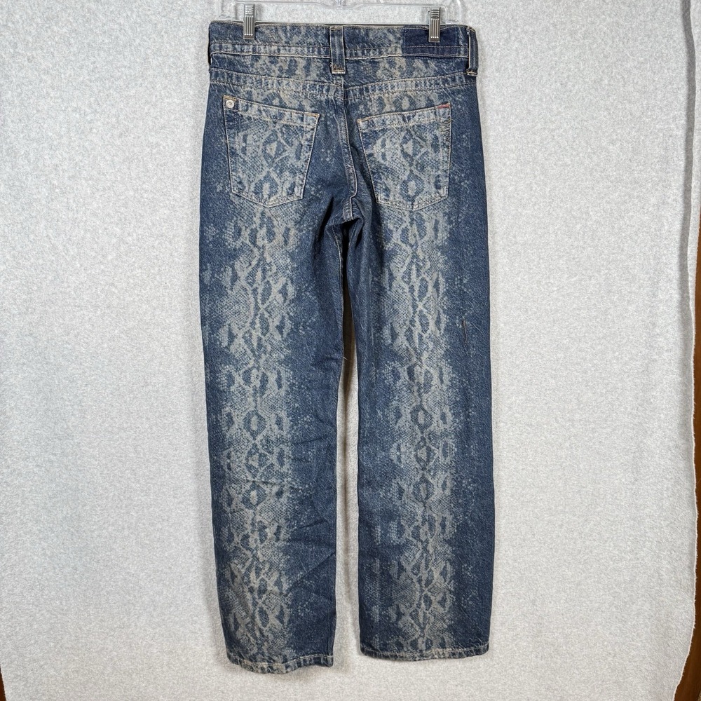BDG women's snake print low rise Denim Jeans 26 oversized slouchy pants urban - Picture 5 of 10